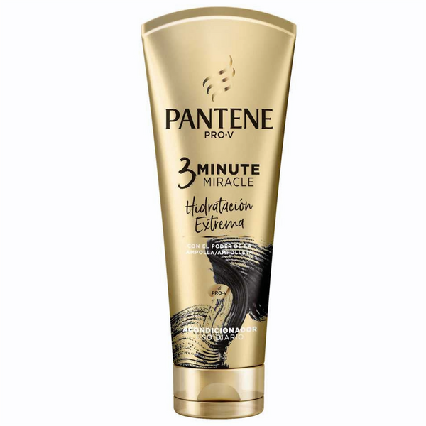 Pantene Conditioner 3 Minute Miracle Extreme Hydration Pro-Vitamin B5 | Natural Oils | Non-Greasy Feel | Paraben-Free & Cruelty-Free 170Ml / 5.74Fl Oz