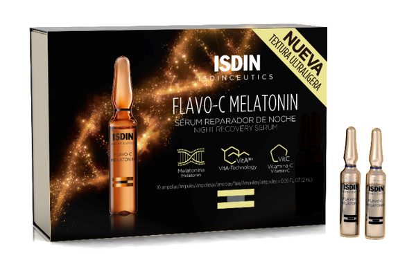 Isdinceutics Flavo C Melatonin Night Ampoules x30 - Fight Aging & Restore Elasticity!