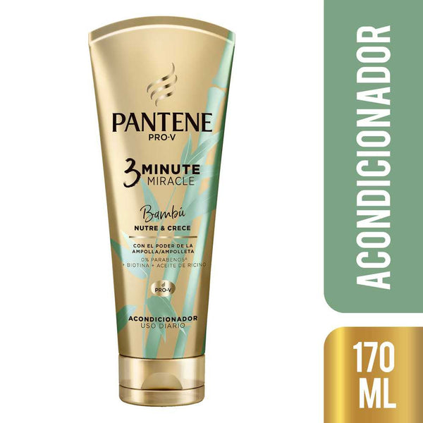 Pantene Pro V Bamboo Conditioner | 3 Minute Miracle | 170ml / 5.74fl Oz Paraben-Free