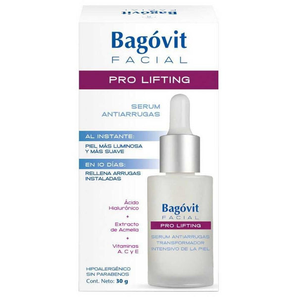 Bagovit Anti-Wrinkle Serum Pro Facial Lifting (30Gr / 1.05Oz): Clinical & Dermatologically Proven Efficacy for All Skin Types