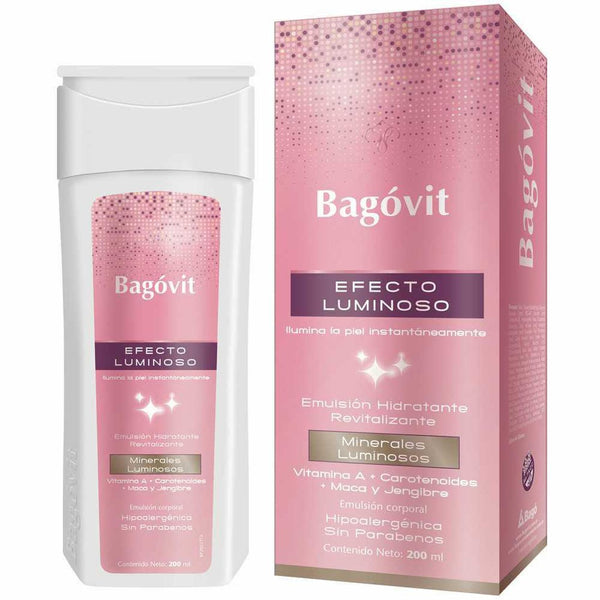 Bagovit Emulsion A Luminous Effect (200Ml / 6.76Fl Oz) - Paraben-free, Cruelty-free, SPF 15, Vitamin E for All Skin Types