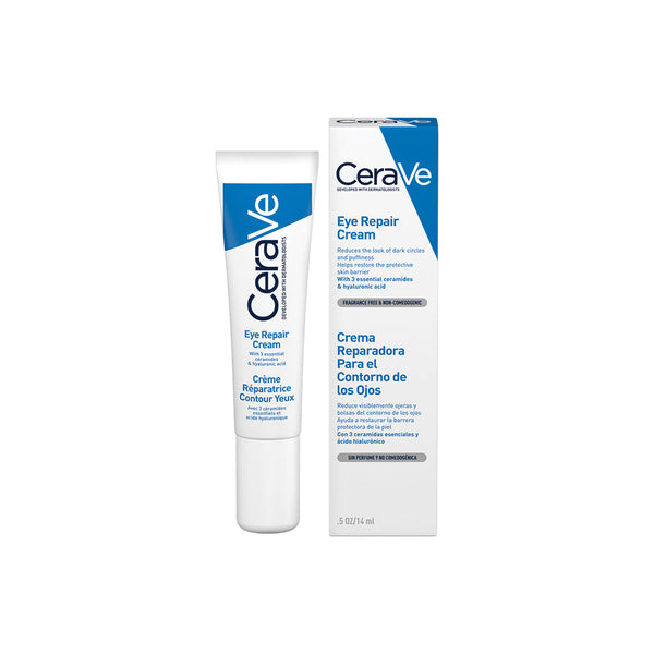Cerave Repair Eye Cream 14Ml/0.49Fl Oz: Non-Greasy, Fast Absorbing, Fragrance Free Formula for Dark Circles, Bags & Sensitive Skin