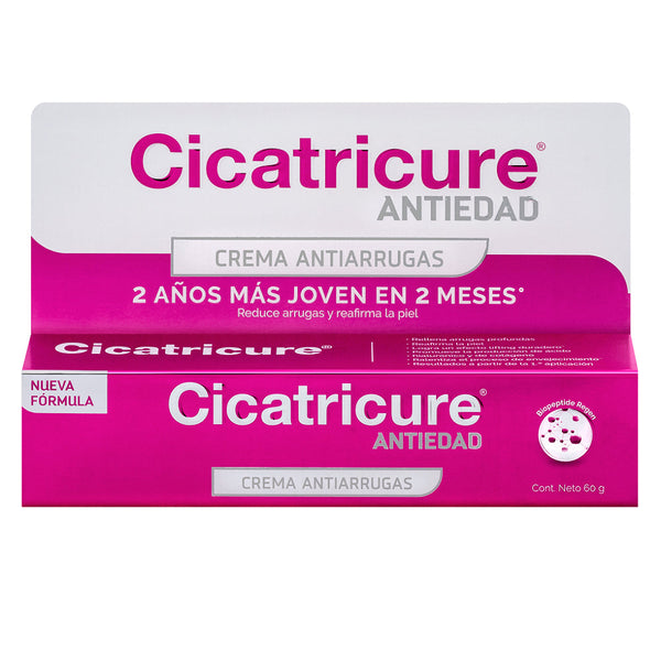Cicatricure Anti-Aging Face Cream: Reduce Wrinkles & Expression Lines - 50Gr / 2.0Oz - Retinol, Vitamin E & Hyaluronic Acid - Paraben-Free, Dermatologically Tested & Approved