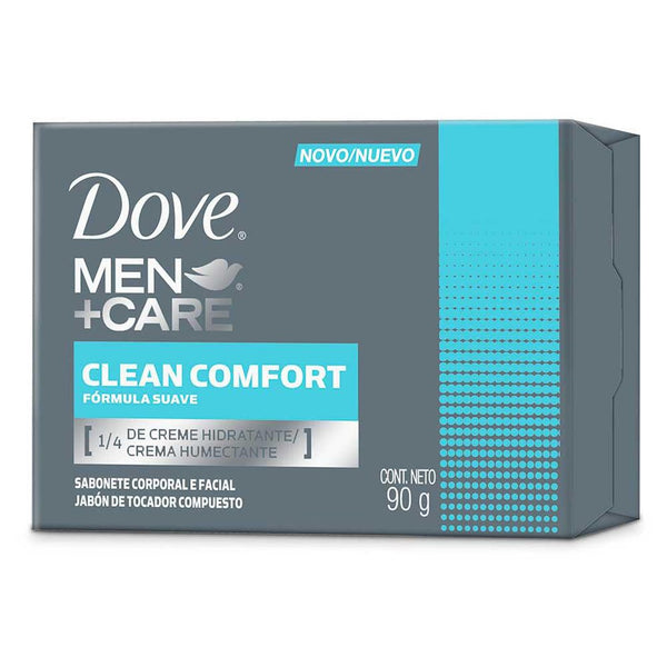 Dove Man+Care Clean Comfort Soap with 1/4 Moisturizing Cream - 90Gr / 3.17Oz