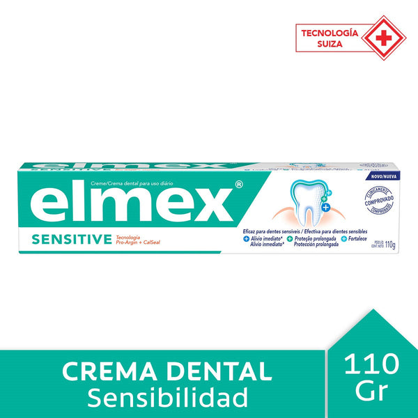 Elmex Sensitive Toothpaste 110Gr / 3.81Oz - With Aqua, Sorbitol, Glycerin & More
