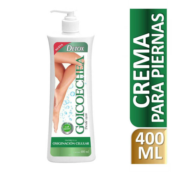 Goicoechea Detox Cream 400Ml - Natural Extracts, Reduce Cellulite, Stimulate Circulation, Hypoallergenic & Paraben-Free