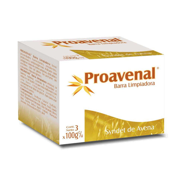 Proavenal Cleaning Bar (3 Units Ea.) - Antipruritic, Moisturizing, Emollient, Protective, Hypoallergenic, Soap-Free & Non-Comedogenic